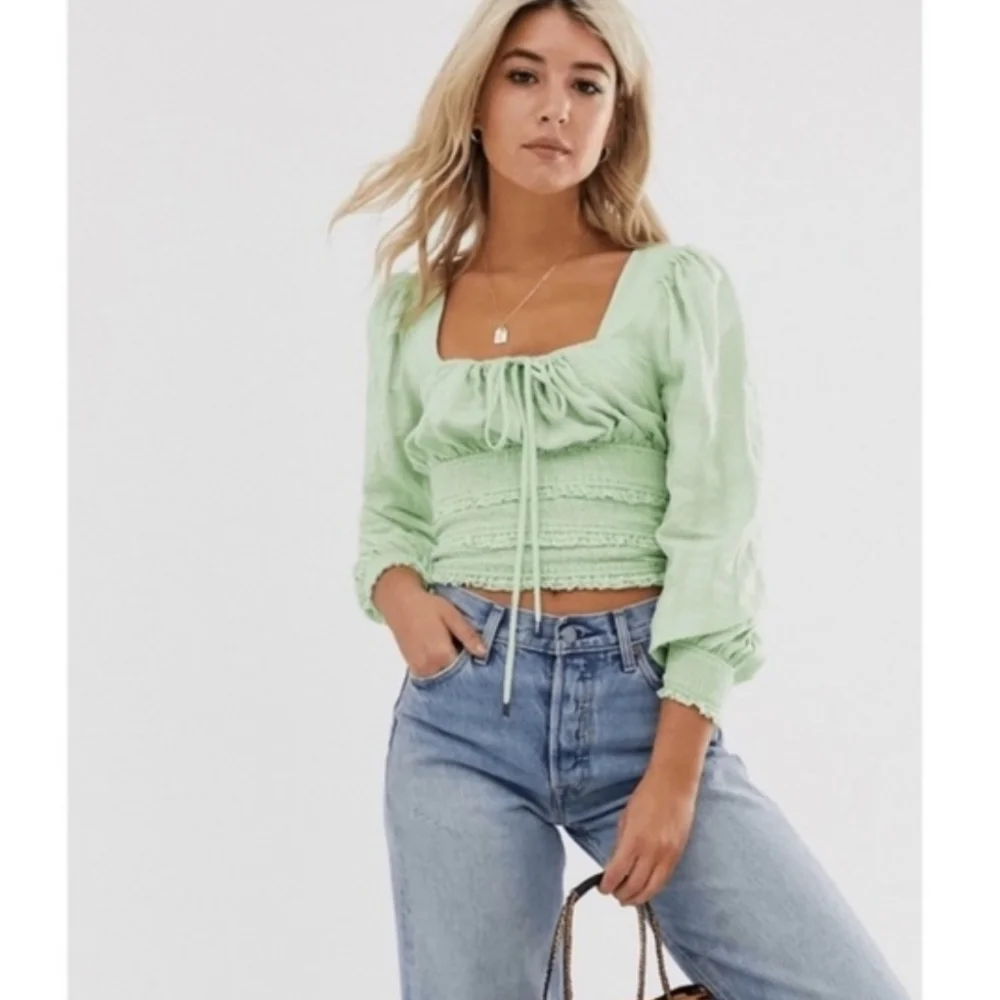 Free People Lolita Top In Queen Green